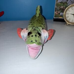 Bass Pro Shops Rainbow Trout Plush 15” Stuffed Fish Wildlife Artists